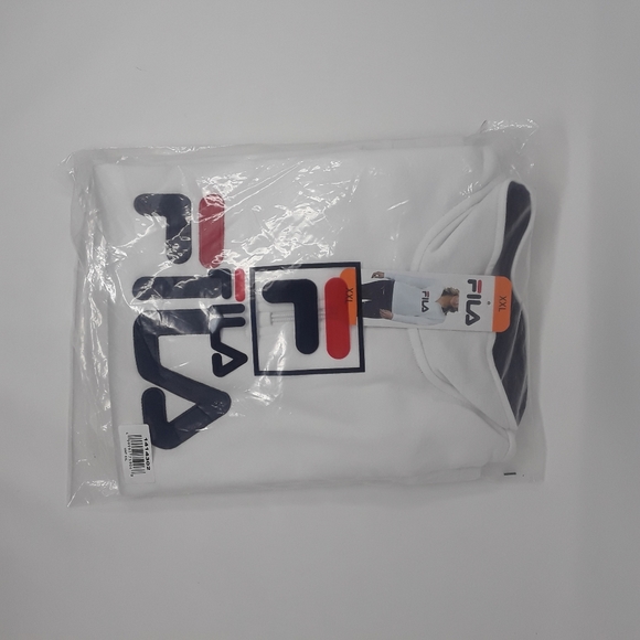FILA Ladies' 1/4 Zip Pullover Long-Sleeve White Sweater Logo Design - Picture 6 of 6